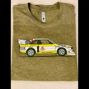 Men’s Large Audi Sport Quattro S1 Rally T Shirt Homage